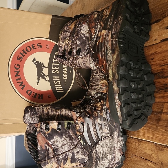 Red Wing Irish Setter big game waterproof camouflage boots, new in box Size11.5 - Picture 4 of 8